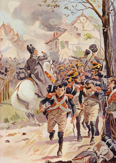 Napoleon i slaget ved Lützen av English School