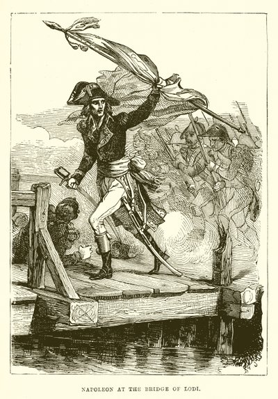 Napoleon ved broen til Lodi av English School