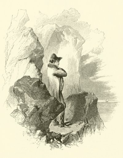 Napoleon i eksil (gravering) av English School