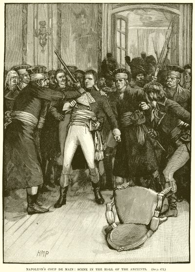 Napoleons Coup de Main: Scene i Hall of the Ancients av English School