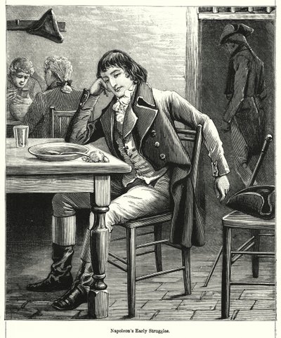 Napoleons tidlige kamper (gravering) av English School