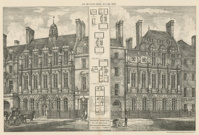 National Hospital for the Deformed, Great Portland Street og Bolsover Street av English School