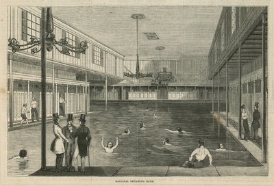 Nasjonalt svømmebad (gravering) av English School