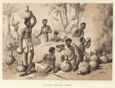 Innfødte som lager pombe av English School