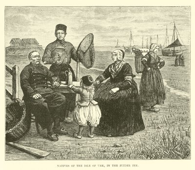 Innfødte på Isle of Urk, i Zuider Zee av English School