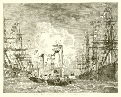 Naval Review på Spithead til ære for sultanen av Tyrkia av English School