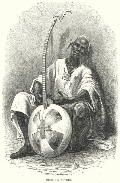 Negro Minstrel (gravering) av English School