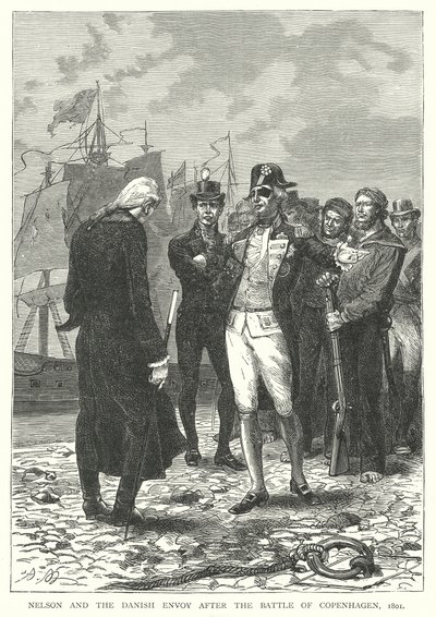 Nelson og den danske utsendingen etter slaget ved København av English School