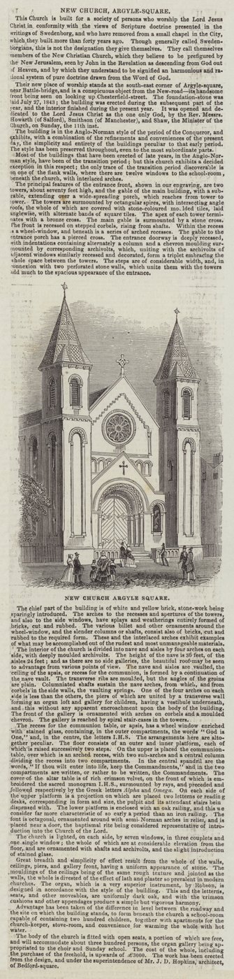 Neue Kirche, Argyle-Square von English School