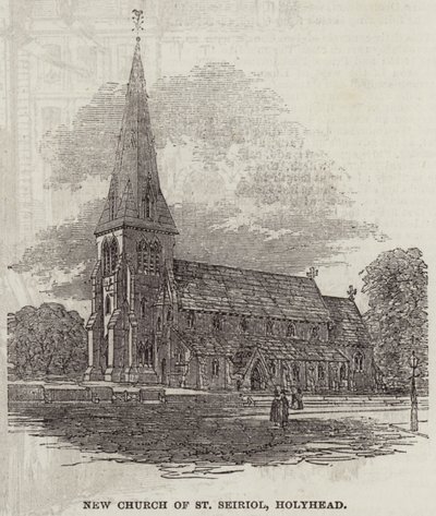 New Church of St Seiriol, Holyhead (gravering) av English School