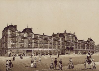 New Exchange Station, Liverpool (litografi) av English School