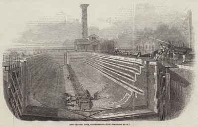 New Graving Dock, Southampton (gravering) av English School