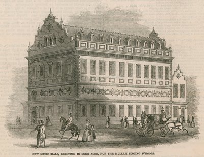 New Music Hall, reist i Long Acre, for Hullah Singing Schools av English School