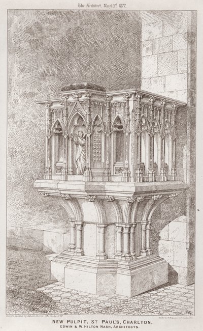 New Prekestol, St Paul's, Charlton (gravering) av English School