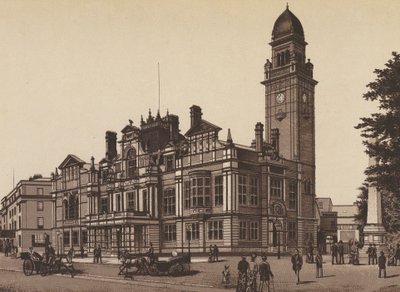 Nytt rådhus, Leamington (litografi) av English School