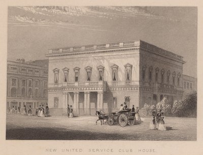 New United Service Club House, London av English School