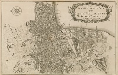 Ny og nøyaktig plan for City of Westminster, hertugdømmet Lancaster og tilstøtende steder av English School
