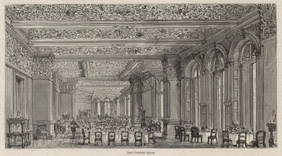 Ny bygning av Constitutional Club i Northumberland Avenue: Kafferommet av English School