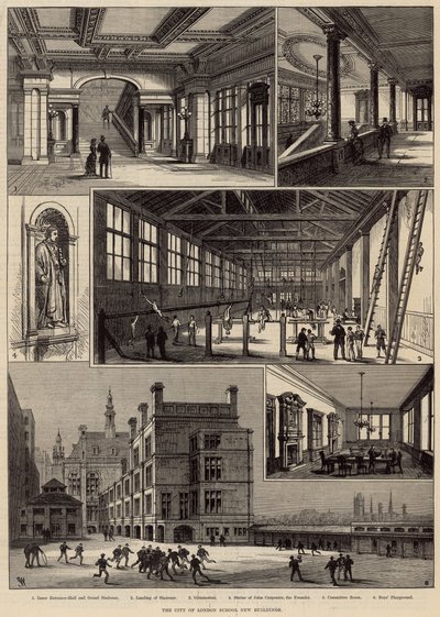 Nye bygninger av City of London School av English School