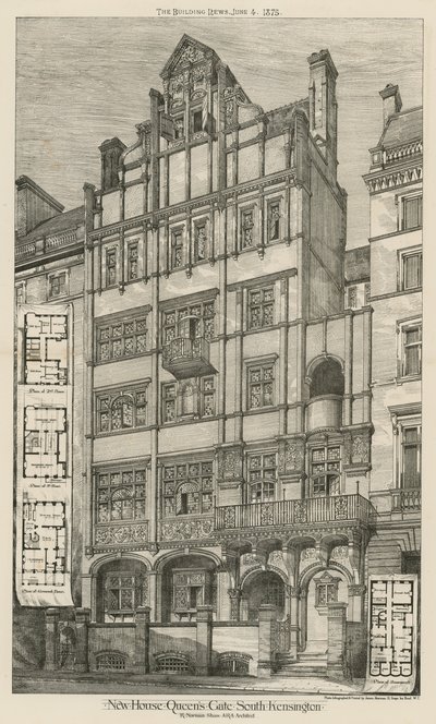 Nytt hus, Queens Gate, South Kensington, London av English School