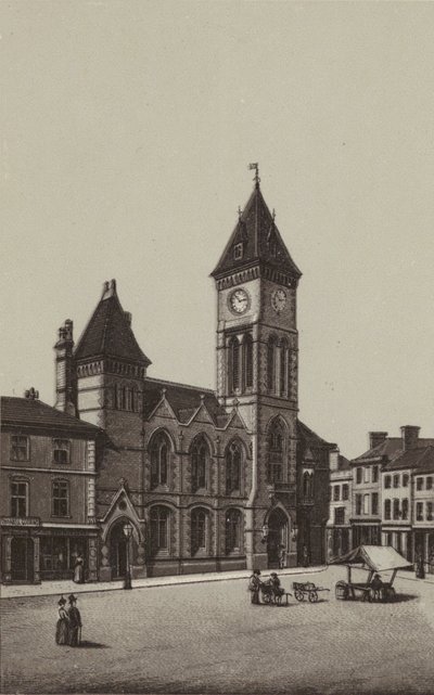 Newbury: Kommunale bygninger (litografi) av English School