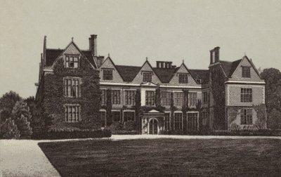 Newbury: Shaw House (litografi) av English School