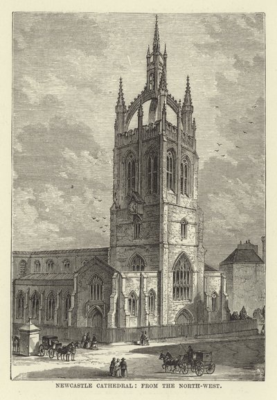 Newcastle Cathedral, fra nordvest av English School