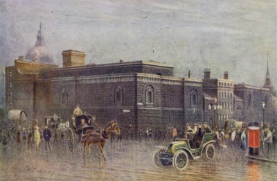 Newgate Prison, før rivingen (s/h-bilde) av English School