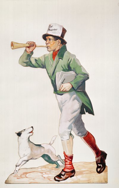 Newsboy som selger 