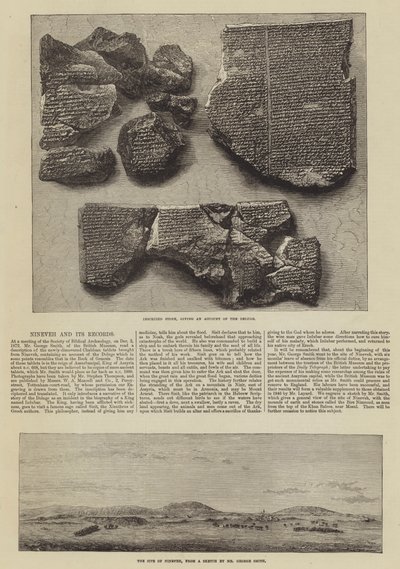 Nineveh and its Records (gravering) av English School