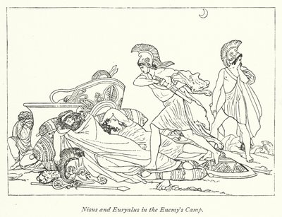 Nisus og Euryalus i fiendens leir (bilder) av English School