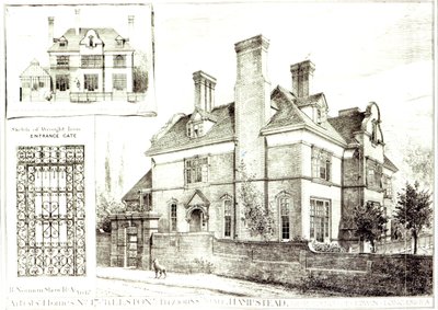No.17 Kelston, St. Johns Avenue, fra The Building News, 10. februar 1882 av English School