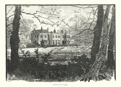 Nonsuch Park (gravering) av English School