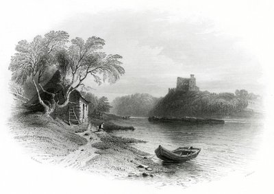 Normansk slott (gravering) av English School