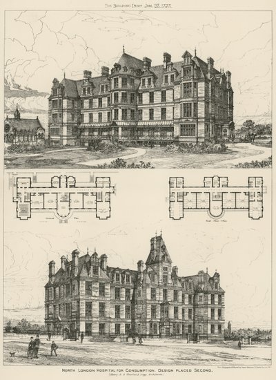 North London Hospital for Consumption, design plassert på andreplass av English School