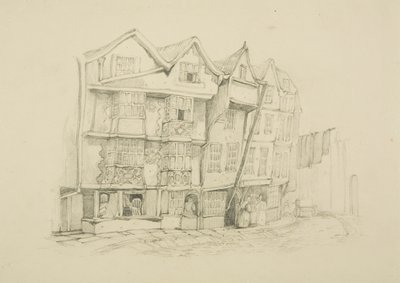 Nordsiden av Baldwin Street (blyant på papir) av English School