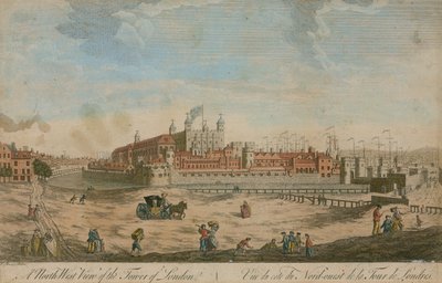 Nordvest-utsikt over Tower of London av English School