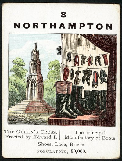 Northampton (farge litho) av English School