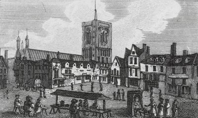 Norwich (gravering) av English School