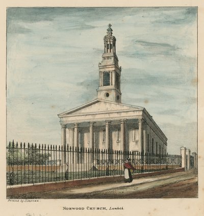 Norwood Church, Lambeth, London av English School