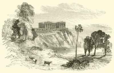 Nottingham Castle (gravering) av English School