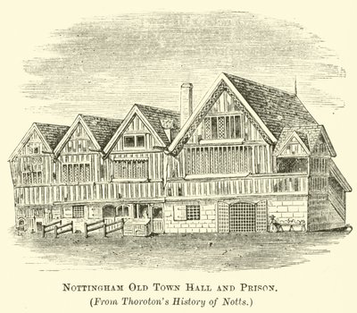 Nottingham gamle rådhus og fengsel av English School