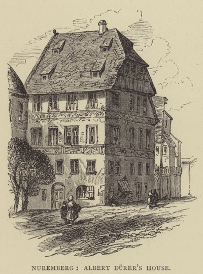 Nürnberg, Albert Durers hus (gravering) av English School