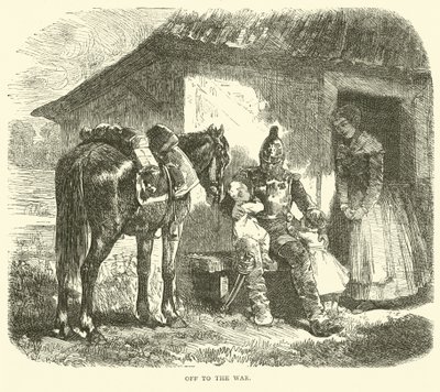 Ut i krigen, oktober 1870 av English School