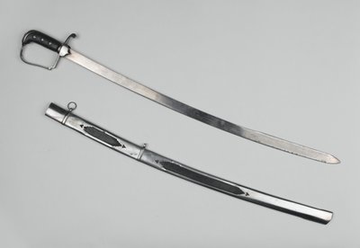 Offiserssverd, 51. fot, ca. 1809 (stål med tregrep) av English School