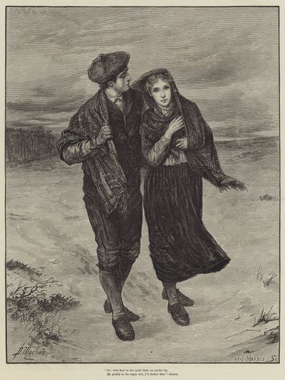 Åh! var du i kaulden, der borte (gravering) av English School
