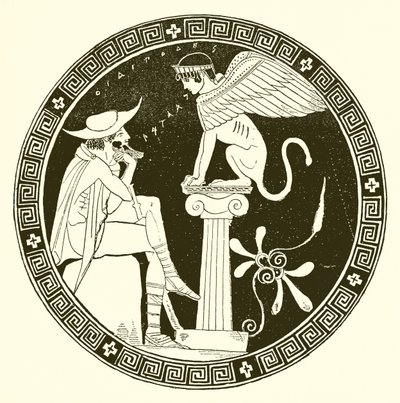 Ödipus und die Sphinx von English School