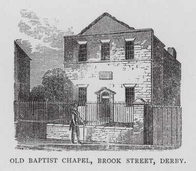 Old Baptist Chapel, Brook Street, Derby (gravering) av English School