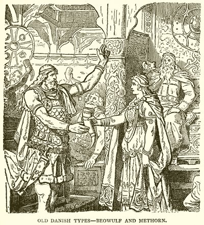 Gamle Denish-typer - Beowulf og Methorn av English School