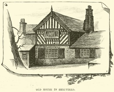 Gammelt hus i Sheffield av English School